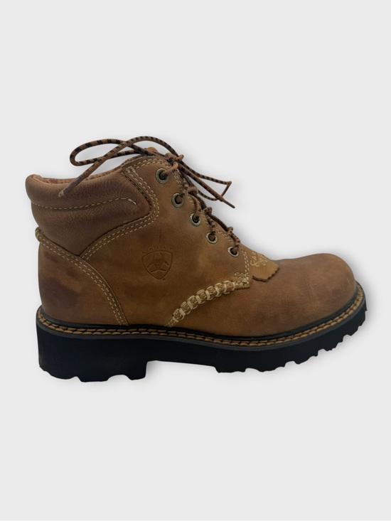 Ariat Shoes - Ariat Canyon Tan/Brown Leather Lace-Up Work Boot Women’s Size 6 Good Condition!
